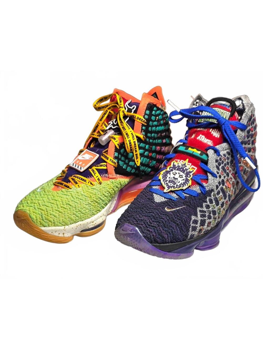 Nike LeBron 18 'What The LeBron' Multicolor Basketball Shoes Sz 9 NO BOX CV8079